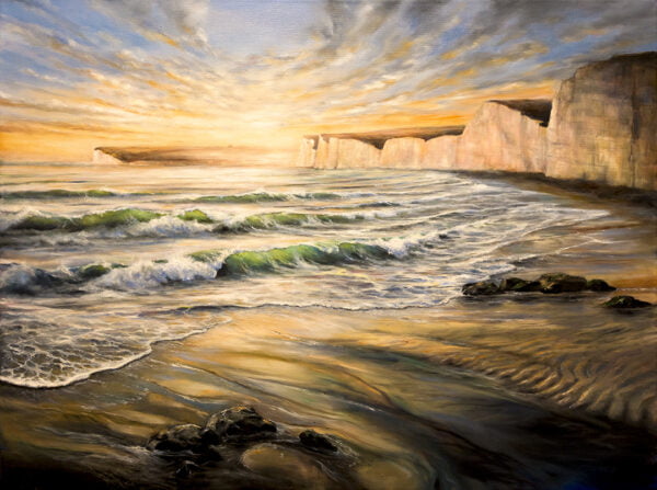 Beachy Head oil painting artwork