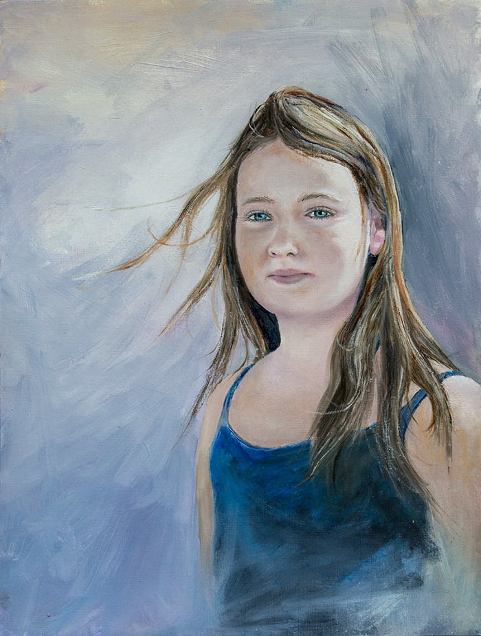 gabi oil portrait painting